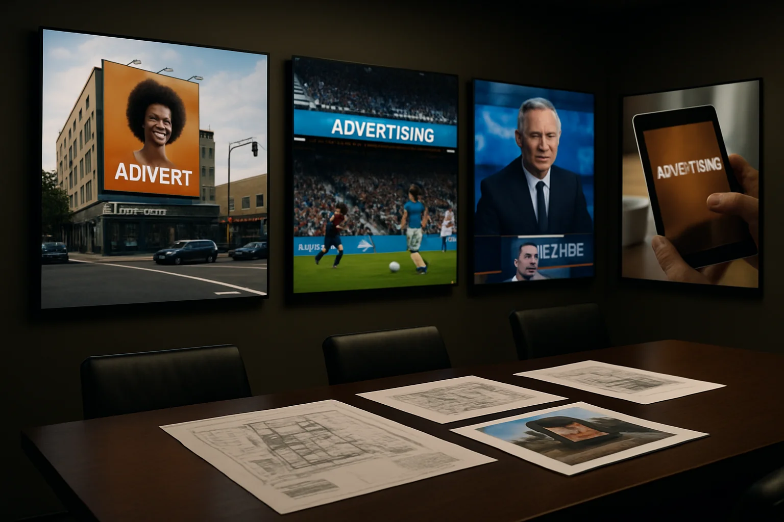 Premium media buying operations environment with real campaign placements